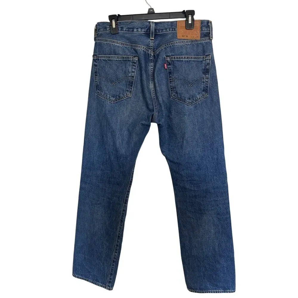 Levi’s 501 ’93 Straight Medium Wash Denim Jeans 32X30 Button Fly Cotton